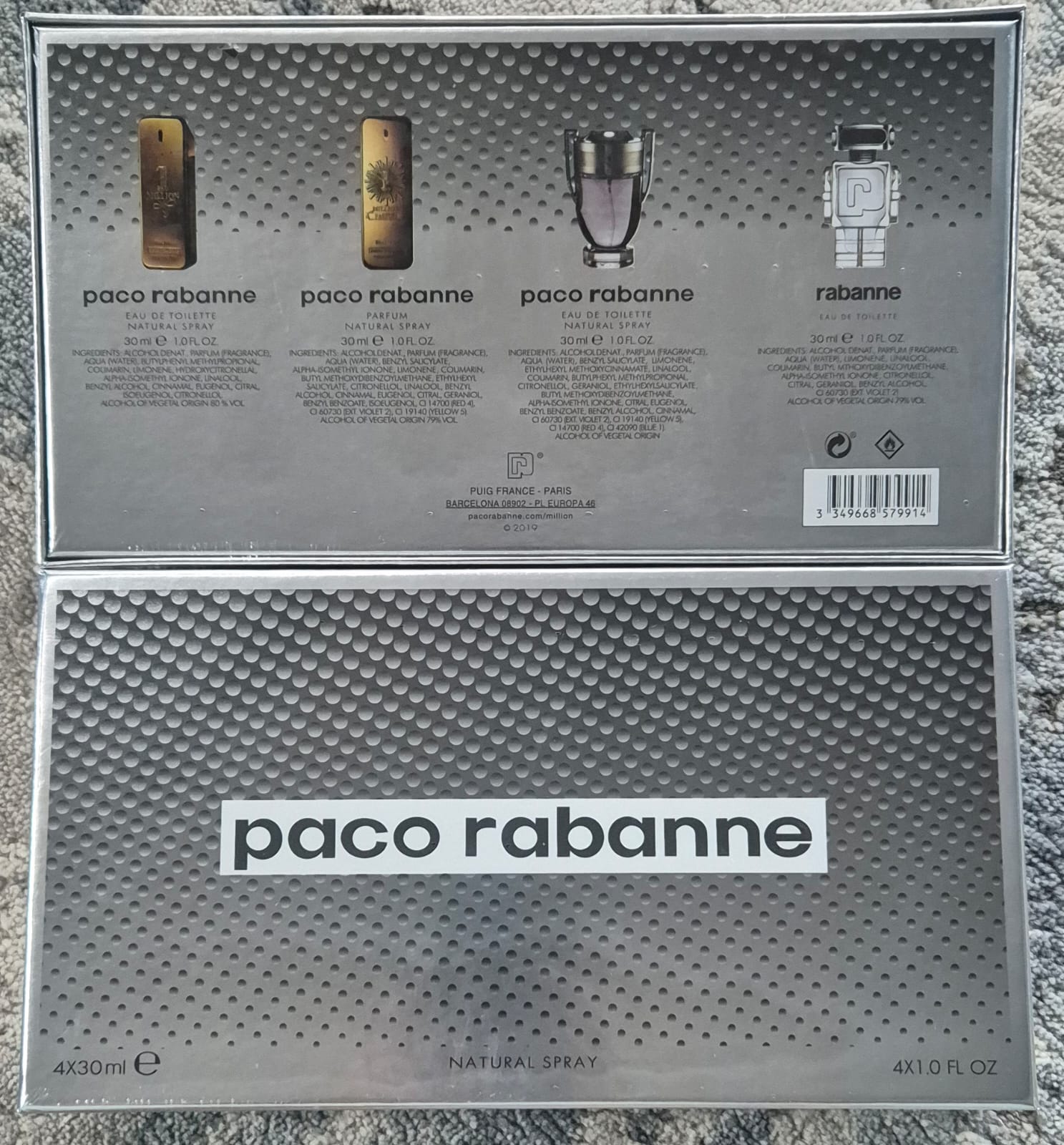 Paco Rabanne 1 Million/Invictus/Phantom Set (4 x 30ml)