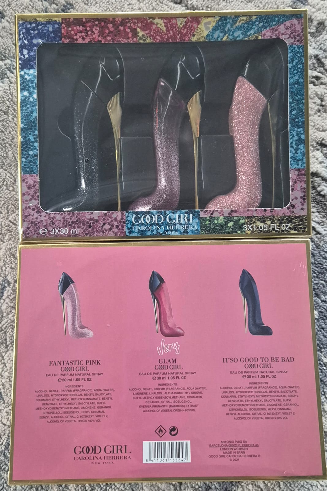 CH Good Girl Blue Glitter/Fantastic Pink/Very Glam Set (3 x 30ml)