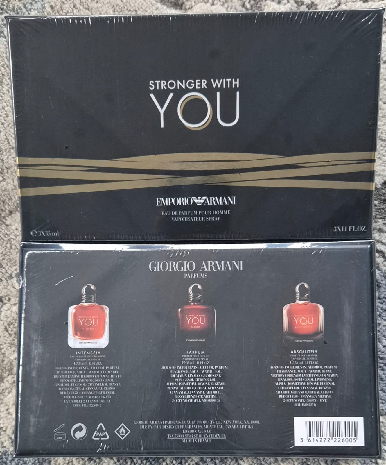 Emporio Armani Stronger With You Intensely/Parfum/Absolutely Set (3 x 35ml)