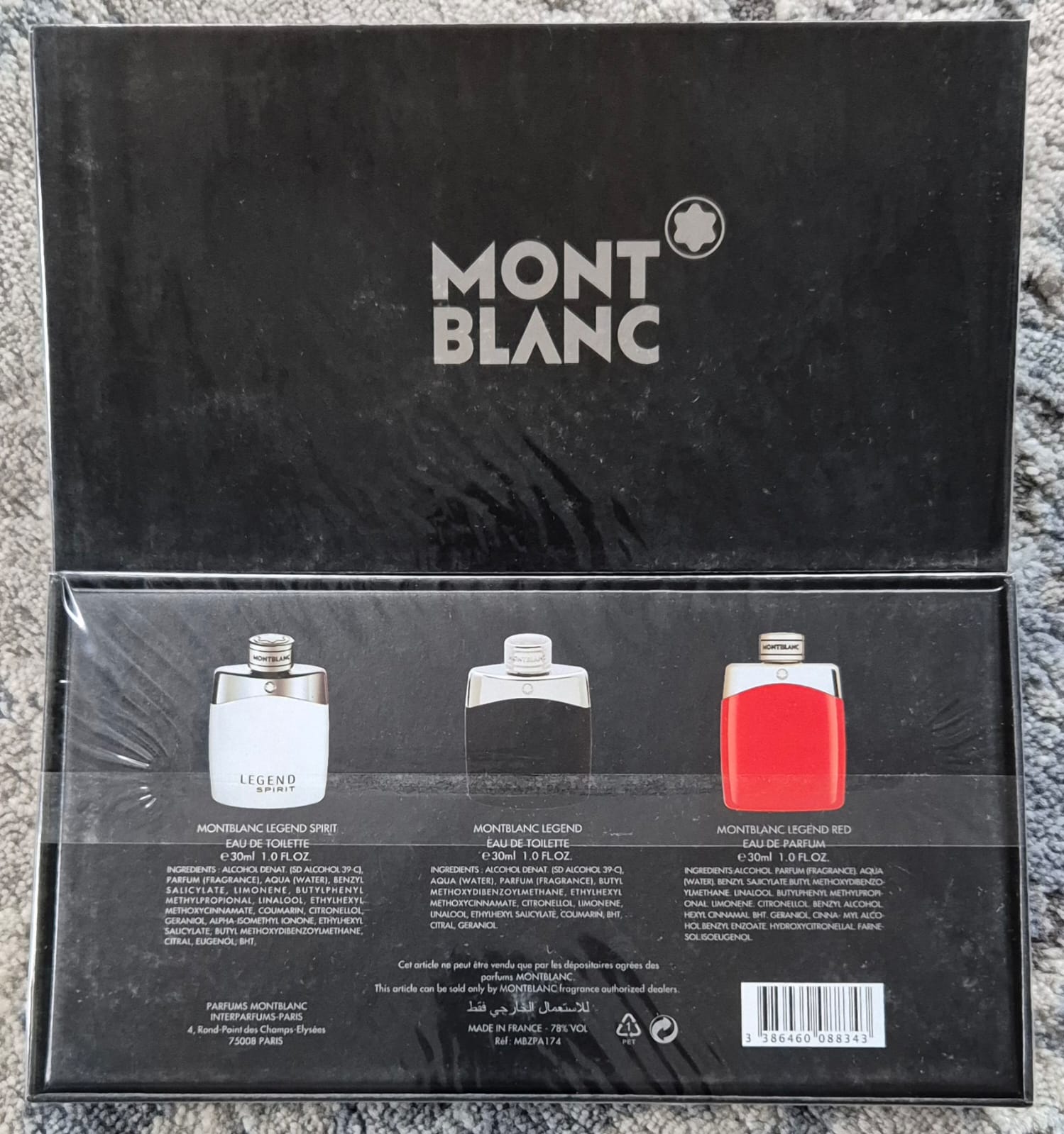 Mont Blanc Legend Set (3 x 30ml)
