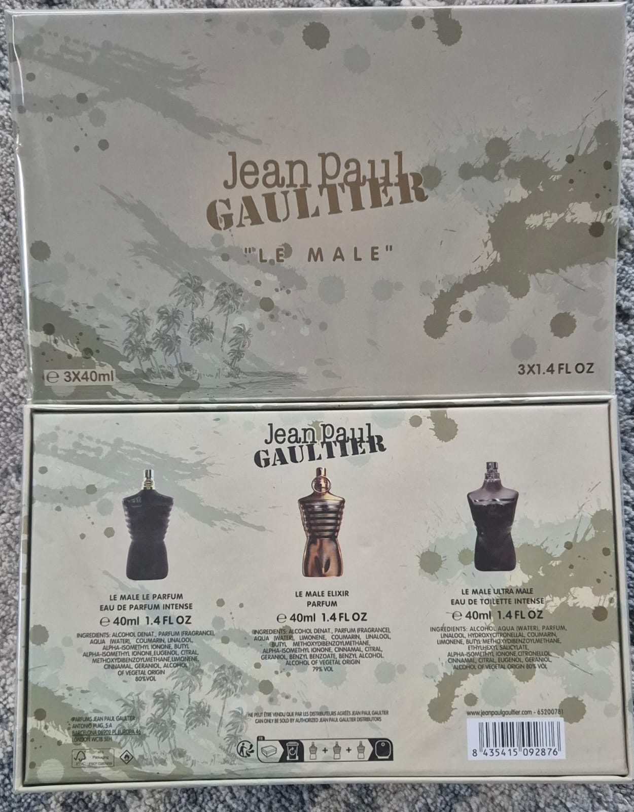 Jean Paul Gaultier Le Male Parfum/Le Male Elixir/Ultra Male Set (3 x 30ml)